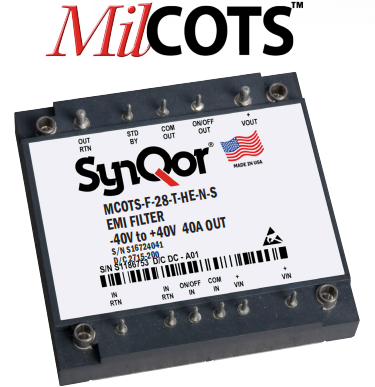 SynQor adds 600W military transient filter SynQor adds 600W military transient filter
