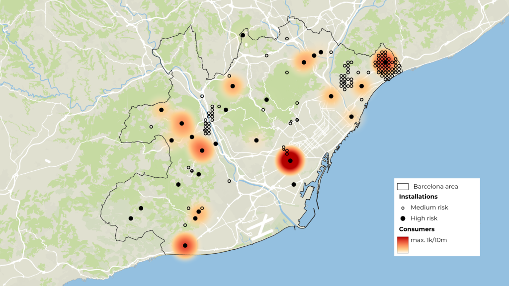 IREC maps flood exposure across Barcelona power network
