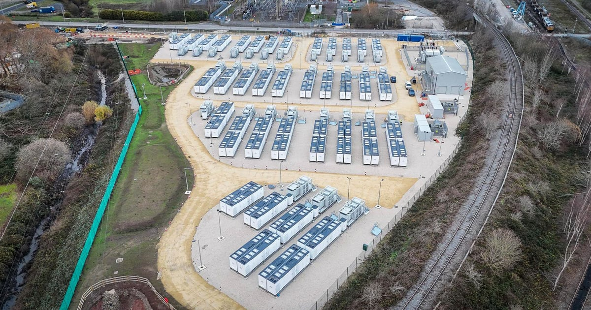 UK operational battery storage fleet reaches 8.7GW